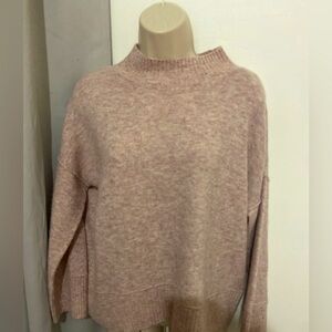Light pink scoop neck sweater. Like new.
